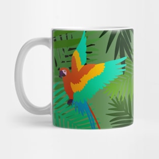 Tropical Parrot Pattern Mug